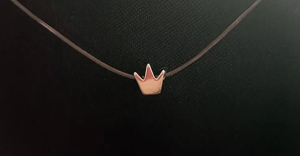 Minimalist Invisible Crystal Choker Necklace