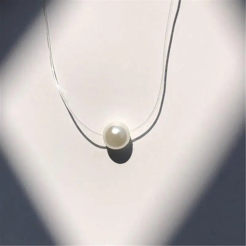 Minimalist Invisible Crystal Choker Necklace