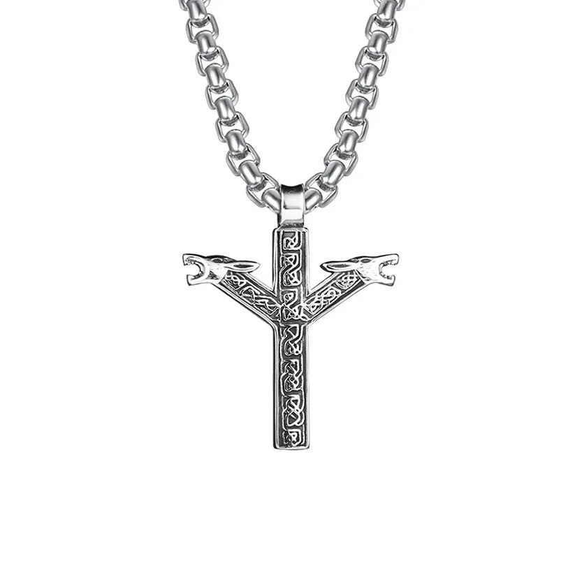 18K Gold Plated Vintage Cross Necklace⁠