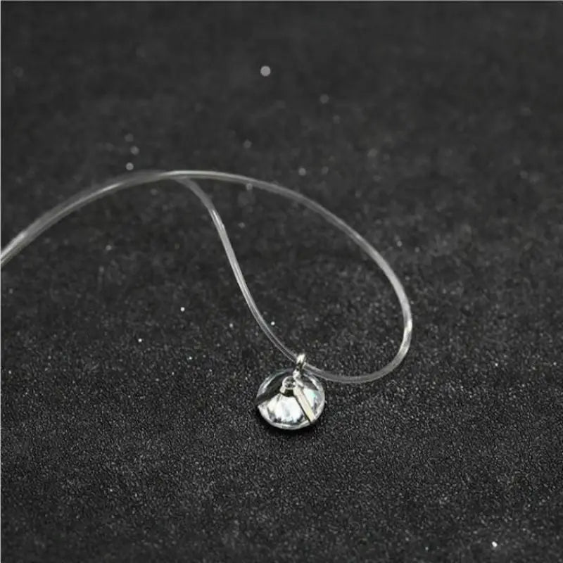 Minimalist Invisible Crystal Choker Necklace